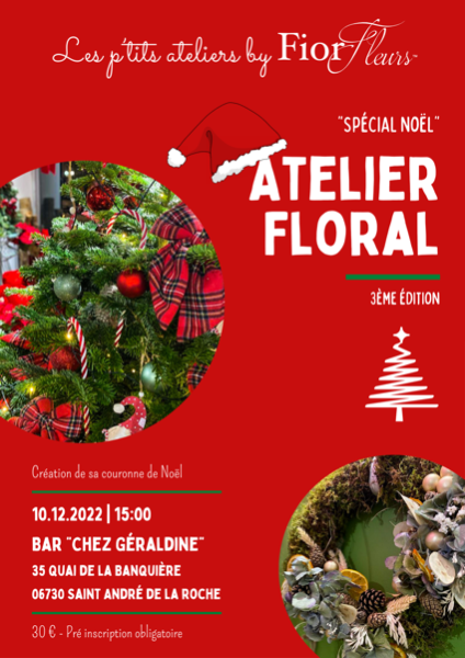 Atelier d'art floral chez votre artisan fleuriste Fior Fleurs proche de Nice 