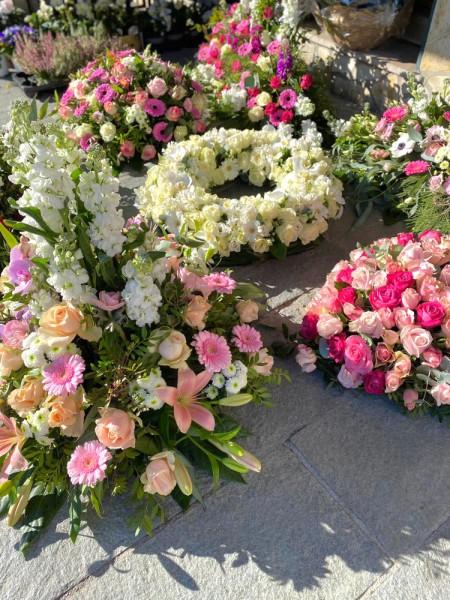 fleurs enterrement