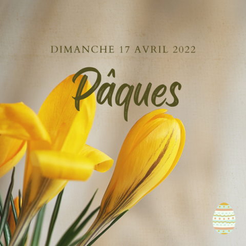 Pâques 2022 chez votre artisan fleuriste Fior Fleurs à Saint André de la Roche