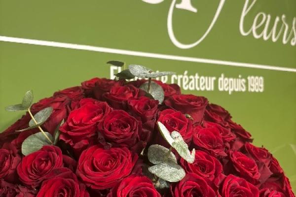 Bouquet de roses rouges pour la Saint-Valentin