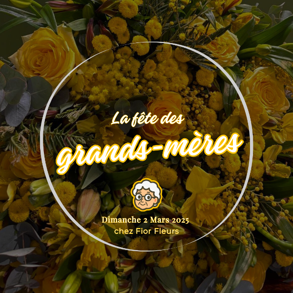 La Fête des Grands-mères, le dimanche 1er Mars 2026 chez votre artisan Fleuriste Fior Fleurs à Nice ❤️