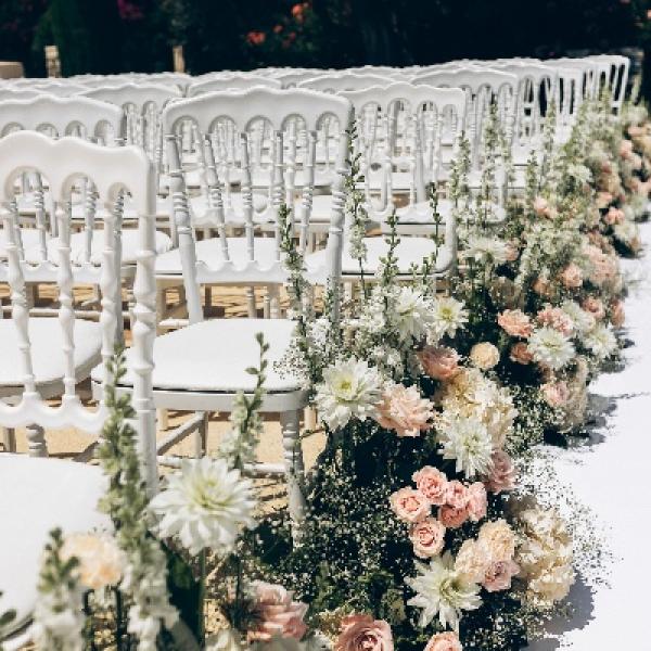 Mariage fleuri à Nice – Château de Crémat & Palais de la Méditerranée