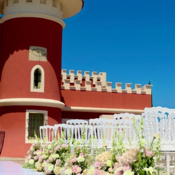 Mariage fleuri à Nice – Château de Crémat & Palais de la Méditerranée