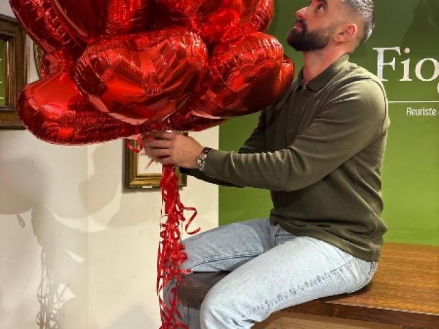 Bouquet de roses rouges pour la Saint-Valentin