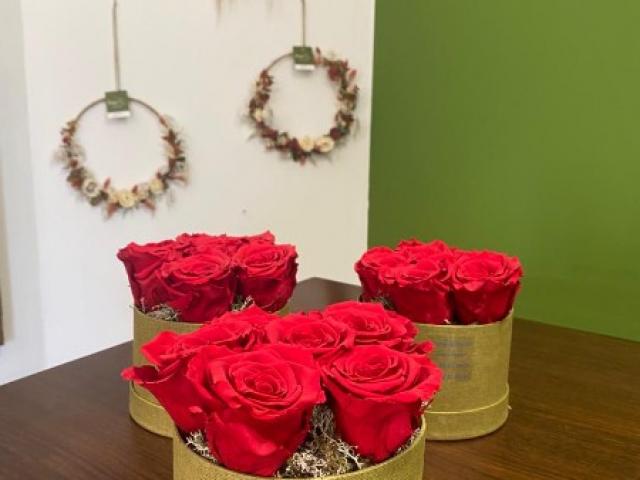 Compositions de roses éternelles - Saint Valentin