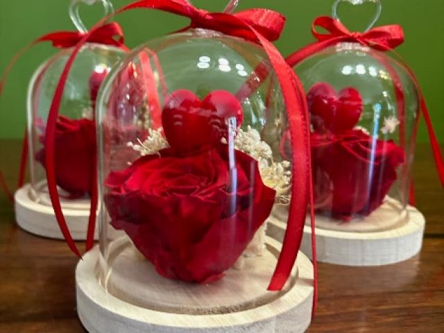 Composition de fleurs pour la Saint-Valentin