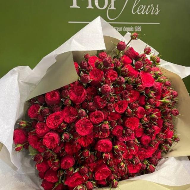 Bouquet de roses rouges pour la Saint-Valentin
